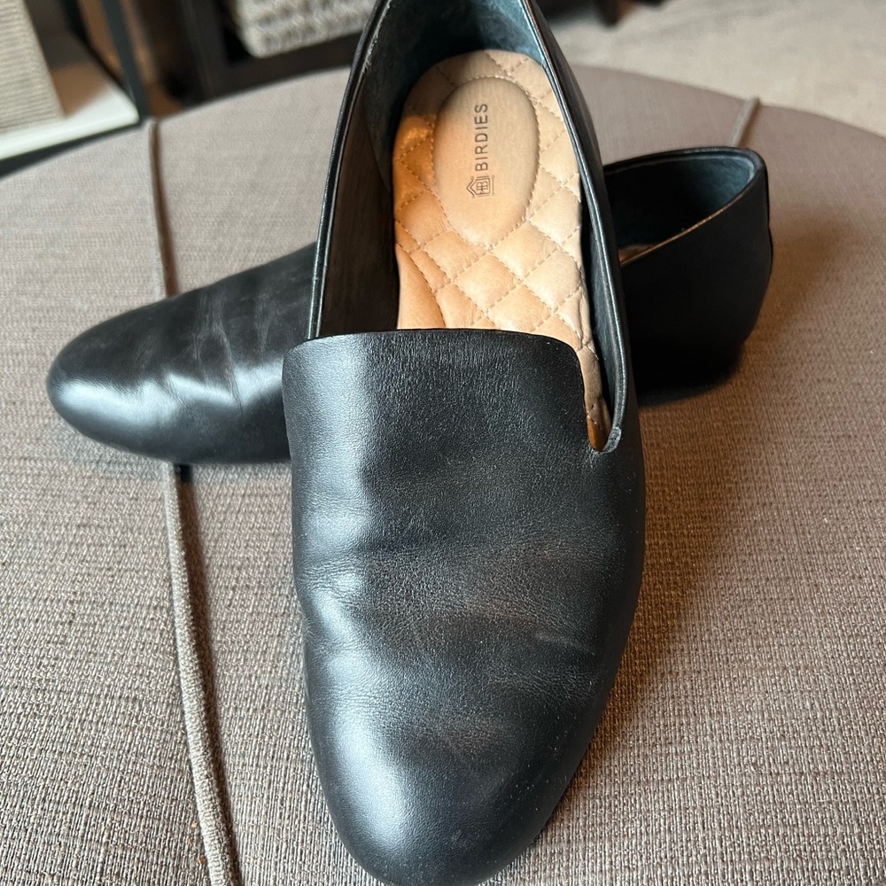 Birdies Men's Classic Black Slip-On Loafers